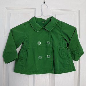 Baby Gap Spring Green Pea Coat Size 2T